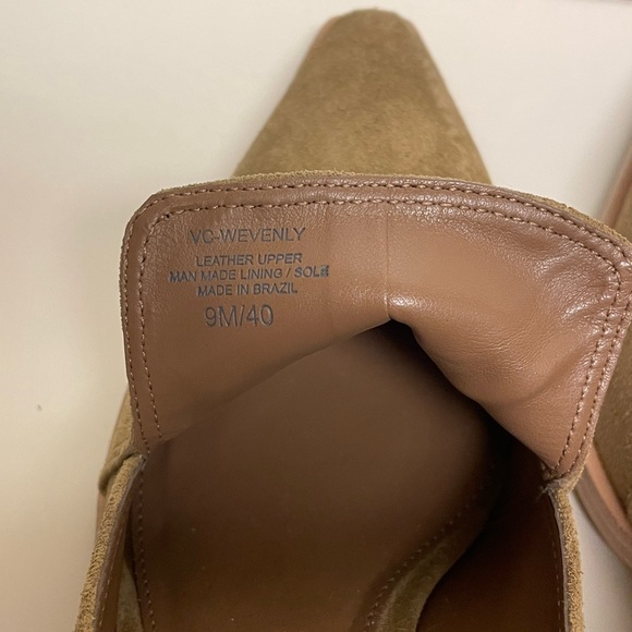 Vince Camuto Wevenly Stacked Heel Pump in Sandy Brown | Size 9M - Picture 8 of 12